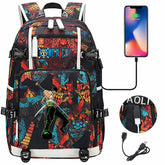 One Piece Travel Backpack One Piece SchoolBag with USB Charging Port